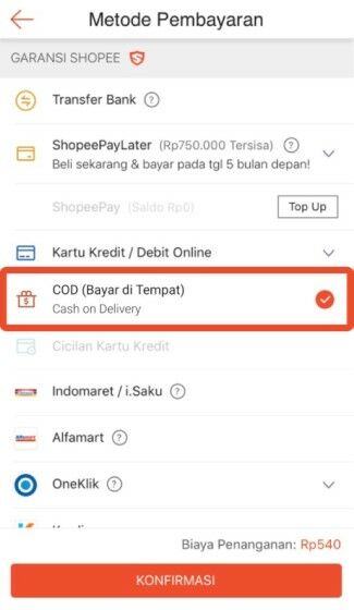 Cara Pembayaran Cod Shopee 5aa28