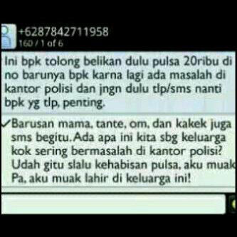 2 Sms Mama Minta Pulsa