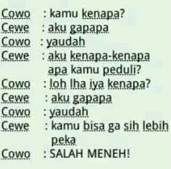 Meme Cewek Selalu Salah 10