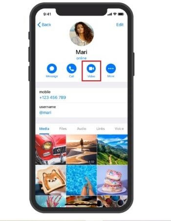 Telegram Video Call 7479a