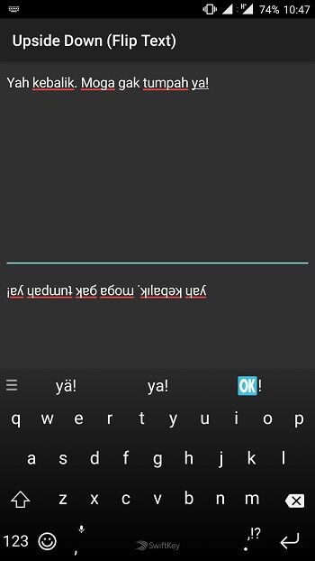 Cara Membuat Tulisan Terbalik Di Whatsapp 2