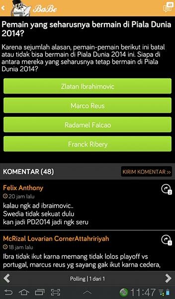 Event BaBe Samba Quiz Berhadiah Jersey Timnas 2