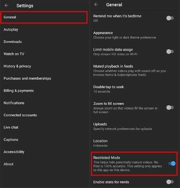 Cara Disable Restricted Mode Pada Youtube 81fe3