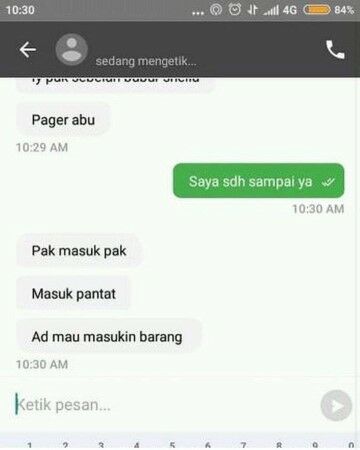 Chat Lucu Driver Ojek Online D3886