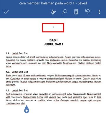 Cara Menambahkan Nomor Halaman Di Word Android B3285