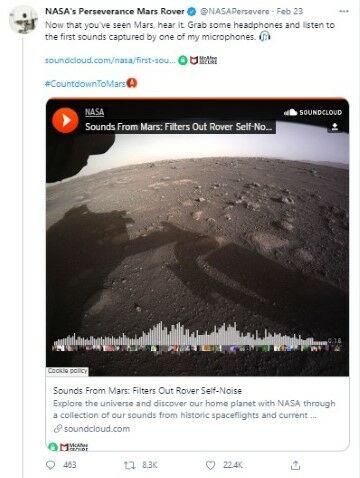 Suara Pertama Dari Mas Oleh Robot Perseverance Ee8b0