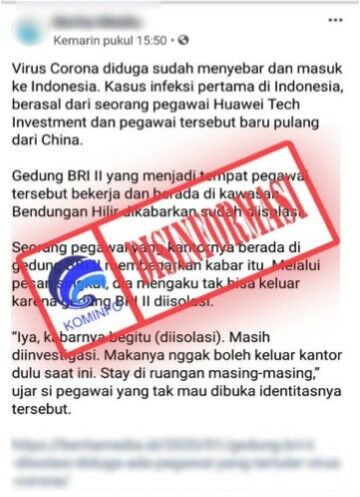Virus Corona Masuk Ke Indonesia Di Gedung BRI II Custom Aa8fb