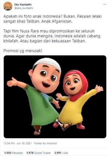 Nussa Dianggap Promosikan Taliban F2c5a