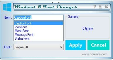 Cara Mengganti Font Windows8 1