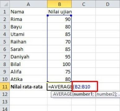 Menghitung Rata Rata Excel B83a0