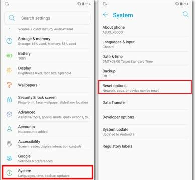 Cara Reset Hp Asus Lupa Pola E425d
