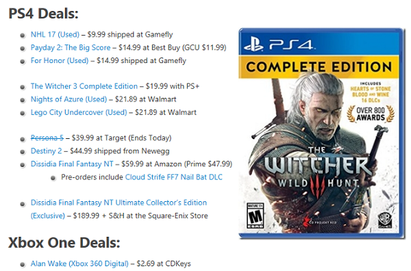 Daily Game Deals