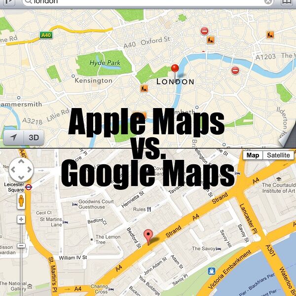 GMAPS VS Apple Maps