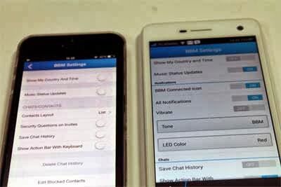 Perbedaan Fitur Bbm Di Android Dan IOS 1