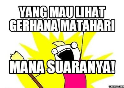 Meme Gerhana Matahari 12