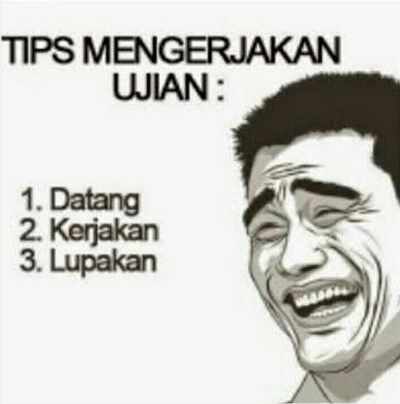 Meme Ujian Nasional 5