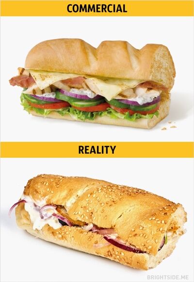 Iklan Vs Realitan Makanan Cepat Saji 13