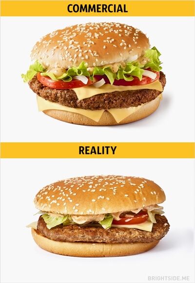 Iklan Vs Realitan Makanan Cepat Saji 7
