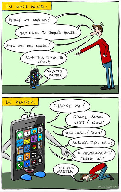 Ilustrasi Menyedihkan Dampak Smartphone 5