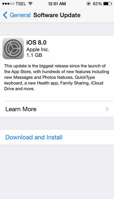 Hal Yang Wajib Dilakukan Sebelum Download IOS 8 2