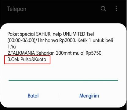 Cek Kuota Telkomsel Telepon 2 Custom Ef3bf
