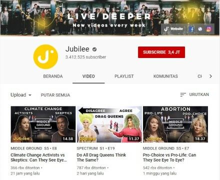 Channel Youtube Eksperimen Sosial Jubilee Custom Ecdae