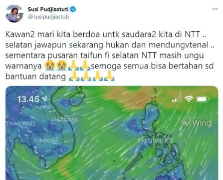 Susi Pudjiastuti Aplikasi Windy Peramal Cuaca 8e51a
