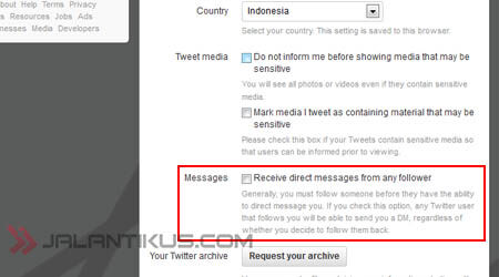 Update Twitter Terbaru Kirim Direct Messages Tanpa Follow
