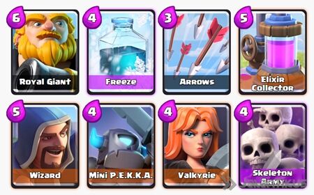 Battle Deck Royal Giant Clash Royale 1