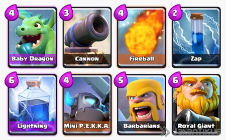 Battle Deck Royal Giant Clash Royale 10