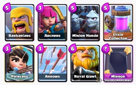 Battle Deck Royal Giant Clash Royale 13