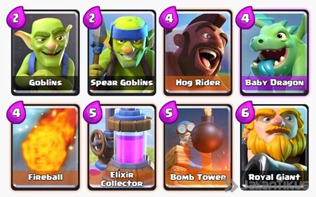 Battle Deck Royal Giant Clash Royale 15