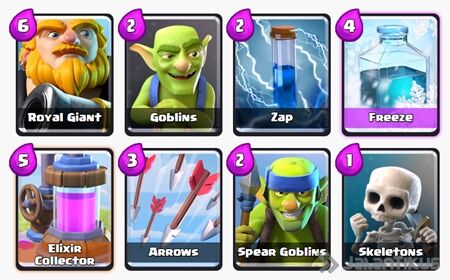 Battle Deck Royal Giant Clash Royale 16