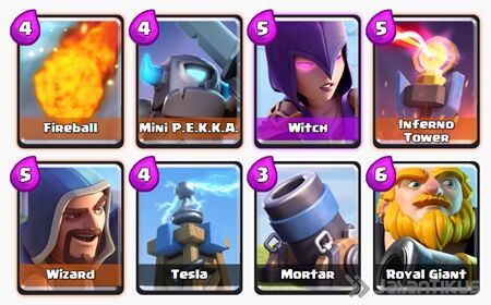 Battle Deck Royal Giant Clash Royale 6