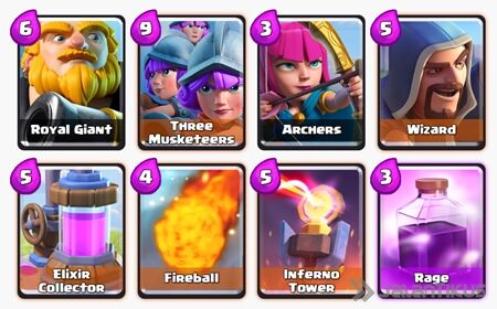 Battle Deck Royal Giant Clash Royale 7
