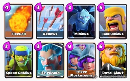 Battle Deck Royal Giant Clash Royale 8