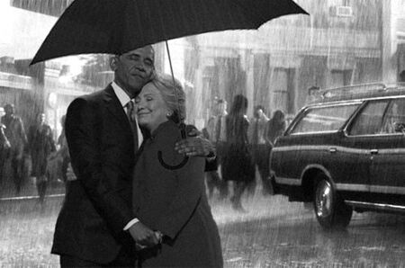 Obama Hiillary Clinton Korban Master Photoshop 10