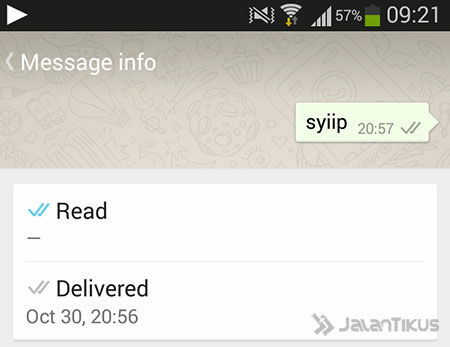 Centang Biru Tanda Chat WhatsApp Telah Dibaca