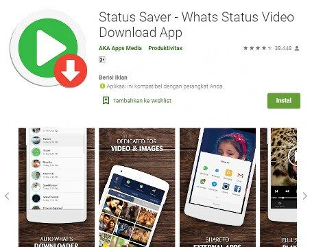 Aplikasi Status Video Download Story WA Status Saver C2349