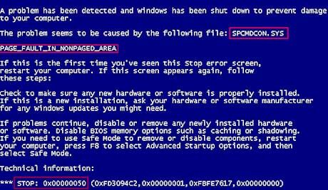 Contoh Bsod