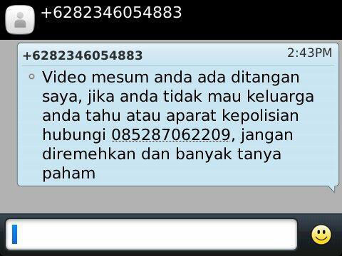 5 Sms Pemerasan