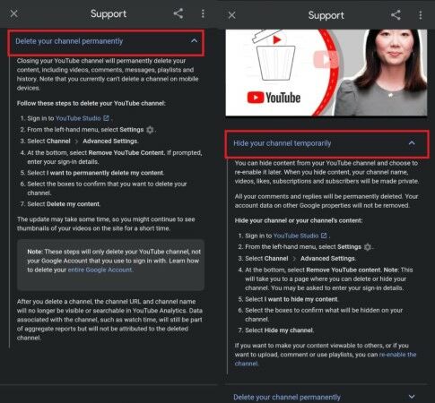 Cara Menghapus Akun Youtube 23506