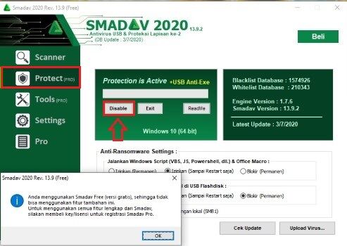 Cara Menonaktifkan Smadav 2020 Melalui Aplikasi Cd3fa