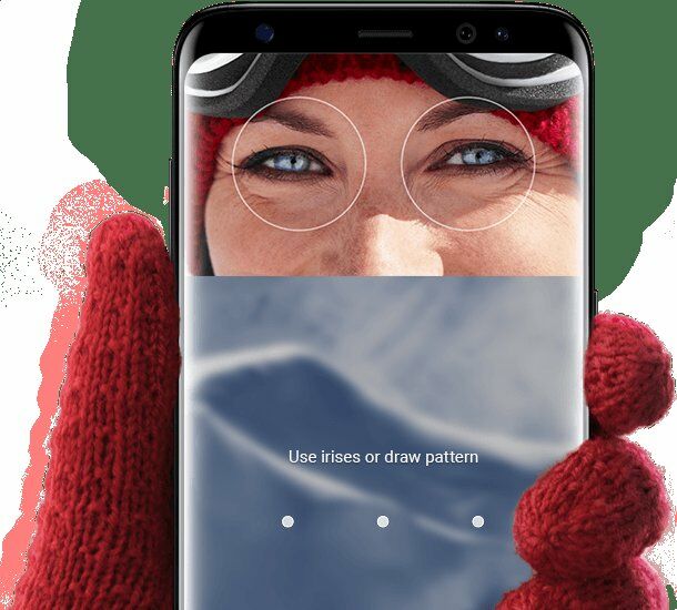 iris scanner Samsung Galaxy S8