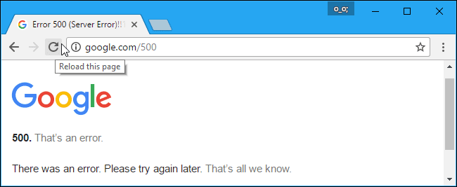 500 Internal Server Error