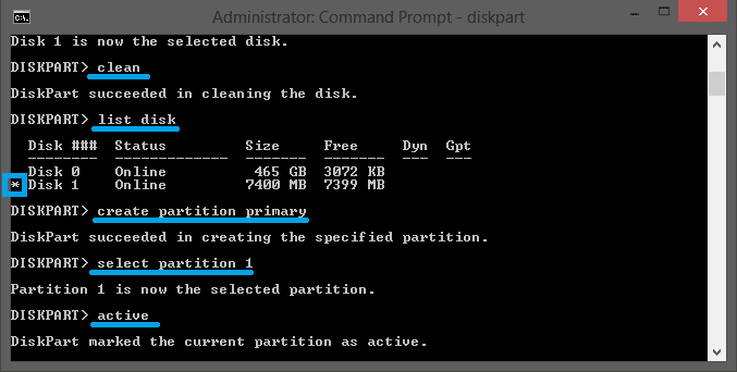 Format Flashdisk Melalui CMD 3