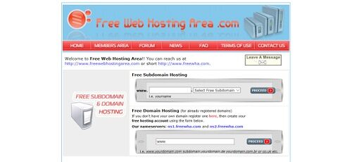 Free Web Hosting Area