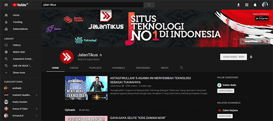 Jangan Lupa Atur Layout Homepage YouTube