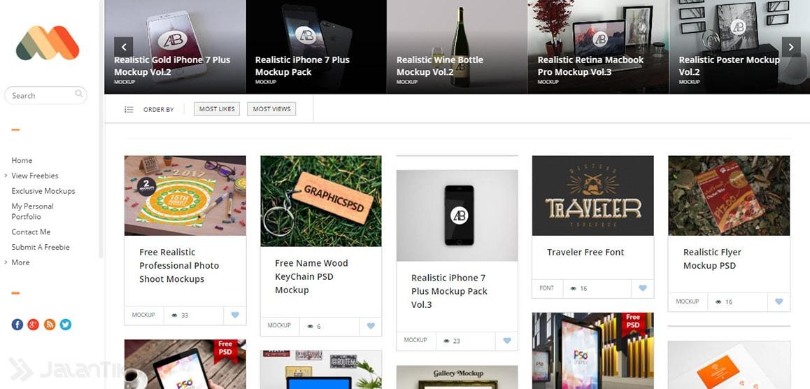 Download 9 Website Penyedia Gambar Gratis Mockup Untuk Desainer Grafis Jalantikus Com PSD Mockup Templates