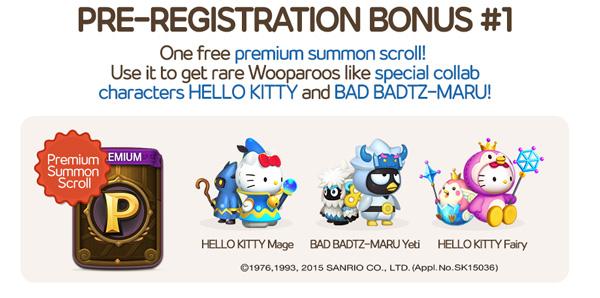 Line Wooparoosaga Pre Registration Hadiah Event 1